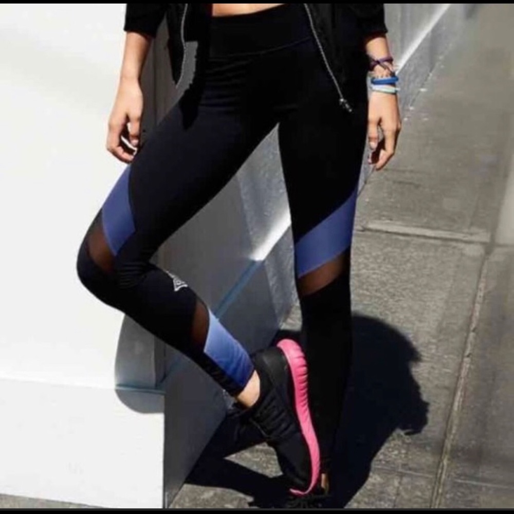 VS PINK High Waist Fold Down Leggings Ombre Blue S